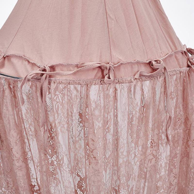 Nordic Nursery Room Hanging Lace Bed Canopy Ins Style Dome Hanging Mosquito Net For Kids Girls Room Fairytale Decoration