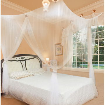 European Style Mosquito Net Large Double Bed Gauze 4 Corner Post Mosquito Net Bedroom Romantic Full Queen King Size Bedding