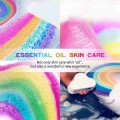 Rainbow Cloud Salt Essential Oil Bathing Ball Bubble Exfoliating Moisturizing Skin Care Props Natural Bubble Bath Bombs Ball 1pc