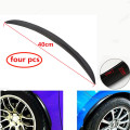 4pcs 40cm Universal Car Carbon Fiber Fender Flares Mud Flaps Splash Guards Arch Wheel Eyebrow Lip For Car Truck SUV