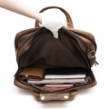 Men Crazy Horse Leather Antique Vintage Design Business Briefcase Laptop Bag Fashion Attache Messenger Bag Tote Portfolio 7146-d