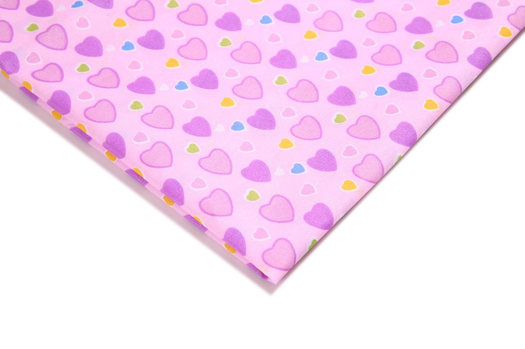 David accessories 50*145CM heart Valentine's Day patchwork 100% Polyester fabric for Tissue home textile for Sewing Doll,c3210