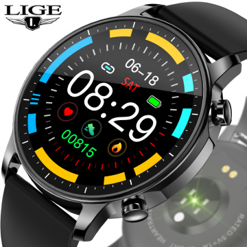 LIGE 2020 New Smart Watch Men Women Multi-function Mode Sports Full Touch Screen Watch Heart Rate Waterproof Fitness Smart Watch