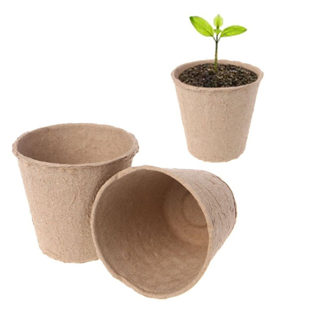50Pcs Nursery Pot Seeding Planter Pot Flowers Seed Starting Pots Cups Container for Indoor Outdoor Plants Vegetables Succulents