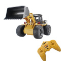 RC Truck 1/14 Wheel Shovel Loader 6CH 4WD Metal Remote Control Bulldozer Construction Vehicles For Kids Hobby Toys Gifts