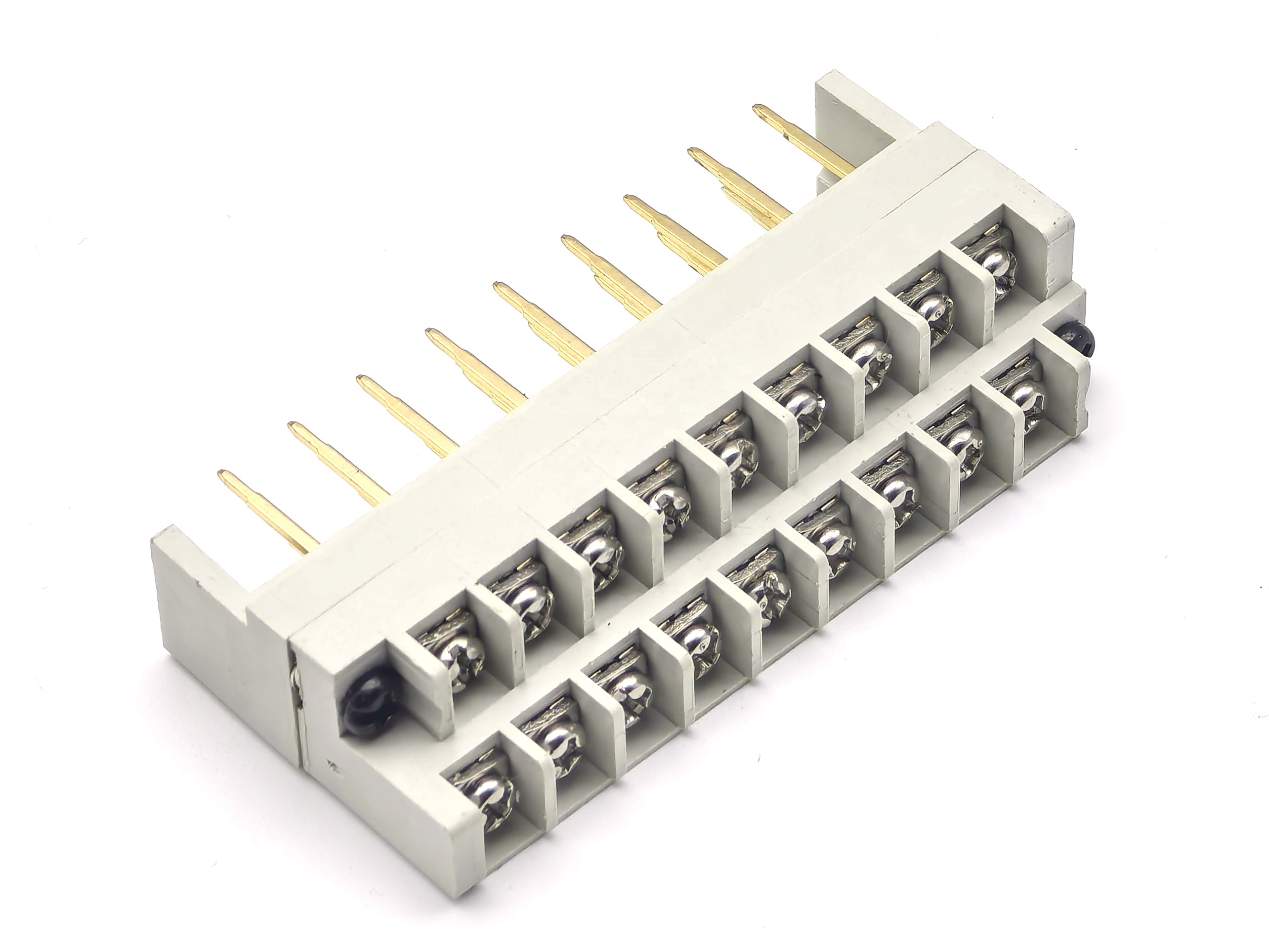 7.62mm barrier terminal blocks straight