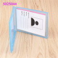 Transparent plastic card sleeve ID Badge Case Clear Bank Credit Card Badge Holder Accessories Reels Key Ring Chain Clips