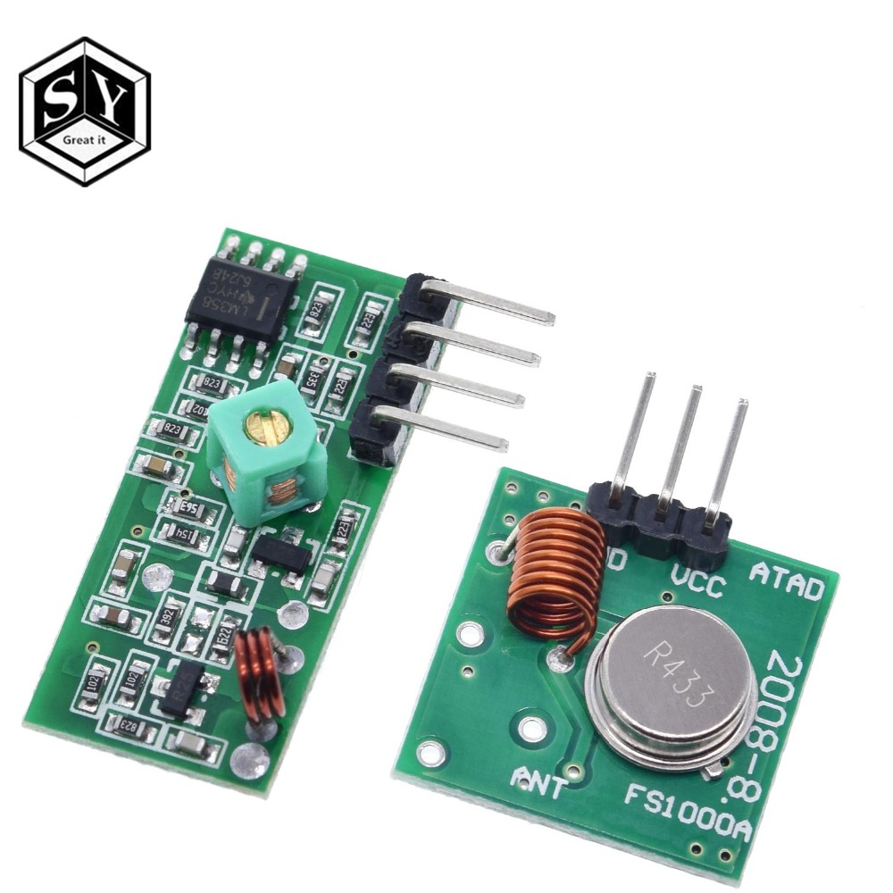 433 Mhz RF Transmitter and Receiver Module Link Kit for ARM/MCU WL DIY 433MHZ Wireless Remote Control for arduino Diy K0