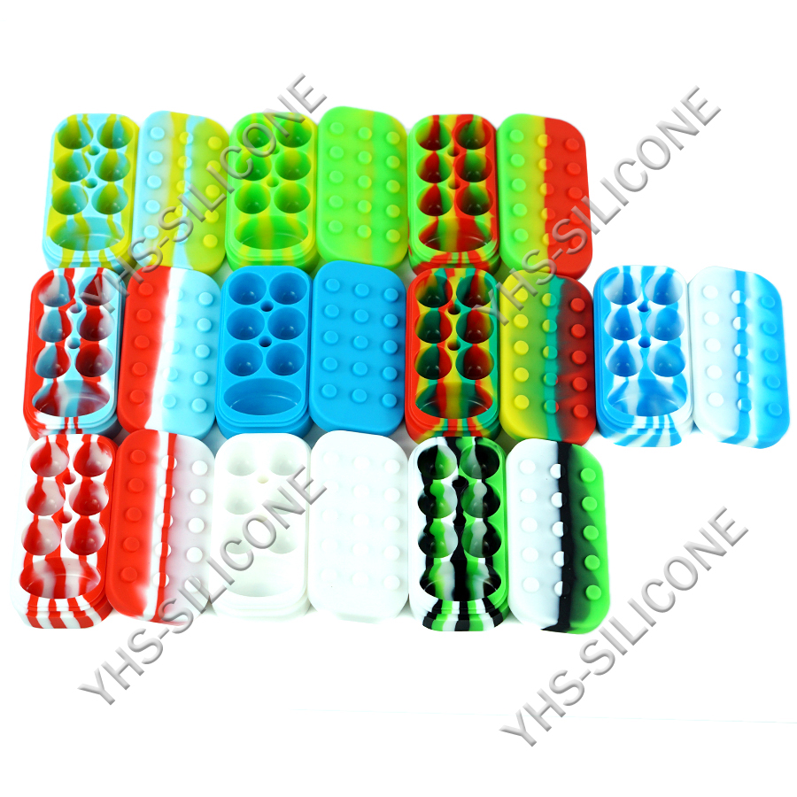 1pcs 34ML silicone bho container 6+1 Non-stick Silicone Container Large Jar heb silicone container for wax