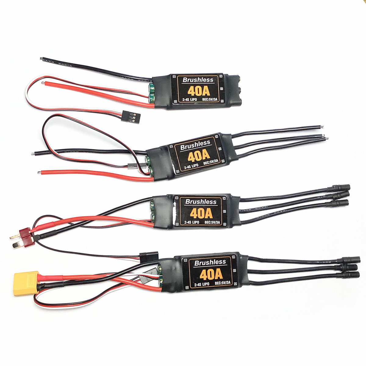 40A Brushless ESC Drone Airplanes Parts Components Accessories Speed Controller Motor RC Toys FPV Durable Quadcopter Helicopter