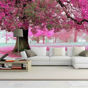 Custom Photo Wall Paper 3D Romantic Cherry Tree TV Background Home Wallpaper Decor Living Room Sofa Wall Mural Wallpaper Murales