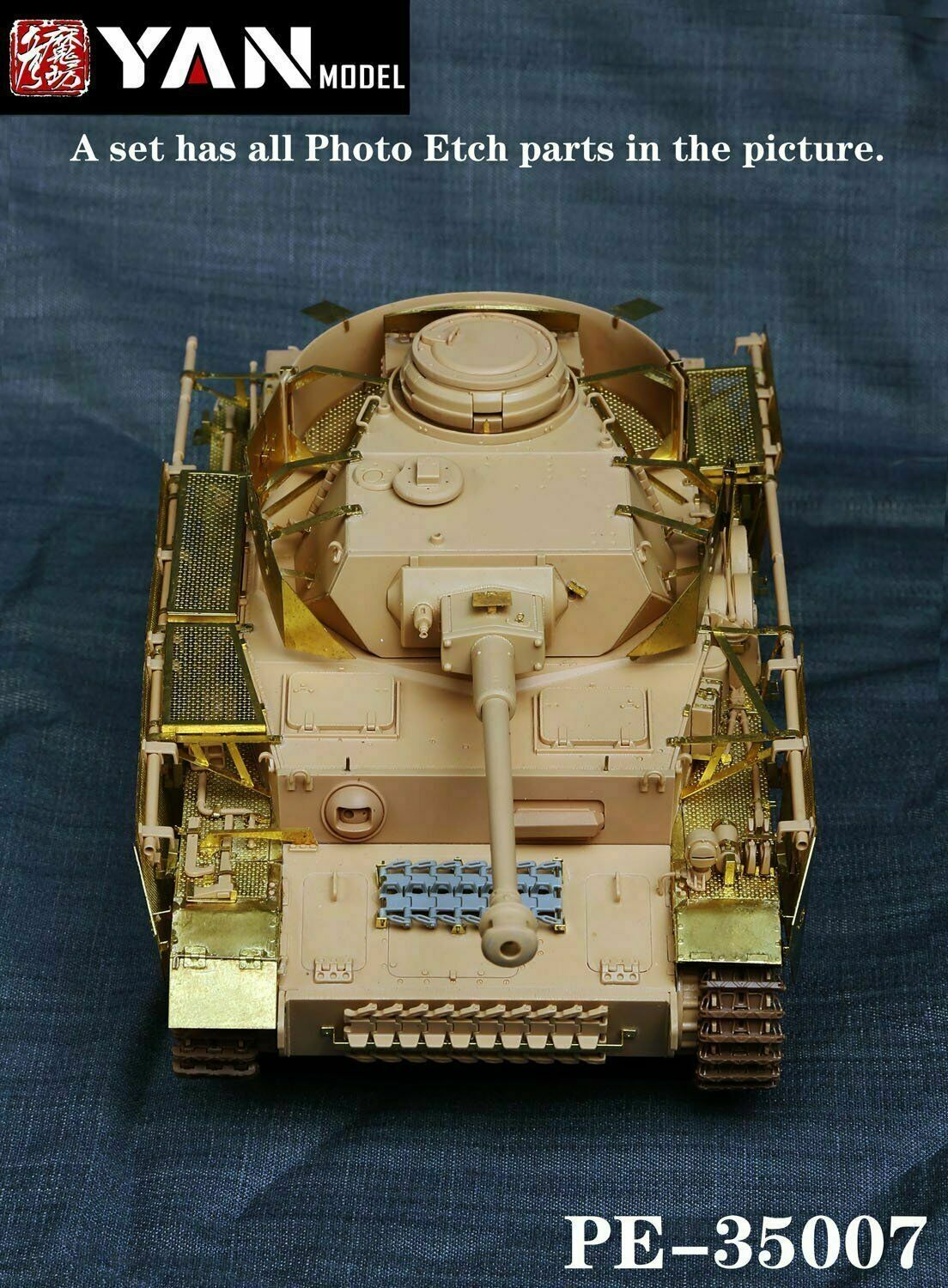 Yan Model PE-35007 1/35 Pz.Kpfw.IV Ausf.J Detail Up Set for Rye Field Model 5033