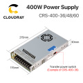 Cloudray 40W CRS-400-36/48/60 Switching Power Supply 11A 8.3A 6.A Output for Industrial Machine CO2 Laser Engraving Machine