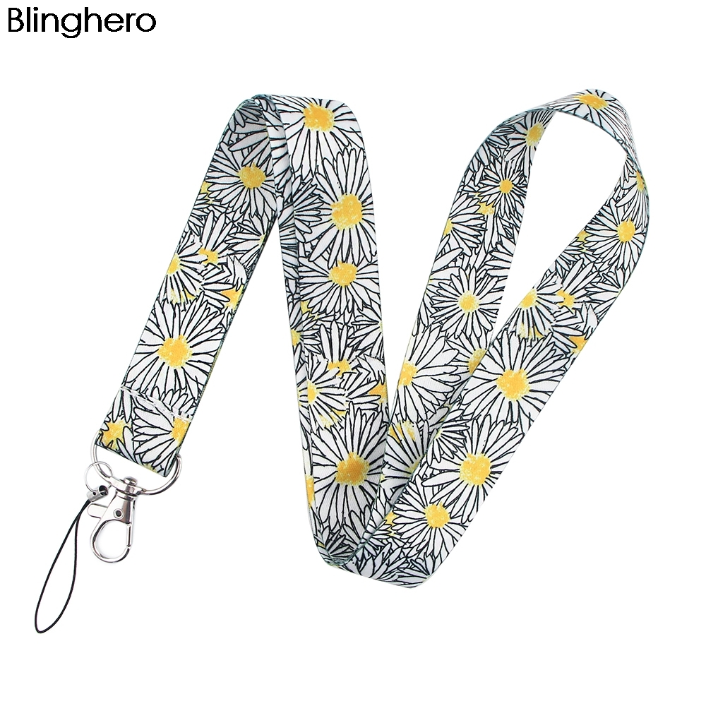 20pcs/lot BH1126 Blinghero Small Fresh Flower Cartoon Animals Neck Strap for key ID Card Gym Phone Badge DIY Hang Rope Lanyard