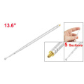 Set Sale Wholesale Price High Quality Replacement 13.6" 345mm 5 Sections Telescopic Antenna Aerial For FM Radio TV