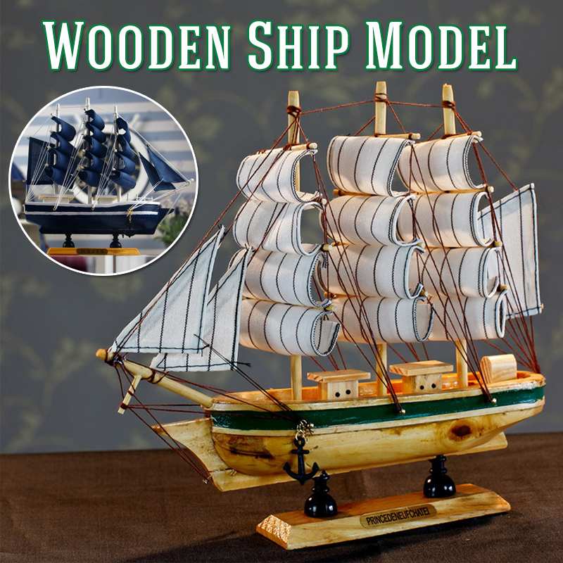 DIY Wooden Scale Model Ship Assembling Building Kits Ship Model Wooden Sailboat Toys Sailing Model Assembled Wooden Kit Kid Gift