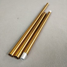 4pieces/lot m10 female thread antique gold metal hollow tube for Lighting accessories Both ends have 10mm inner thread