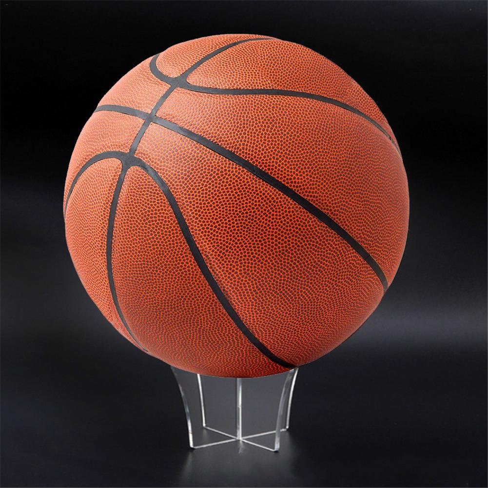 Acrylic Basketball Football Volleyball Support Soccer Rugby Ball Support Base Holder Equipment Sports Ball Stand Display