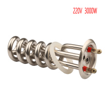 63mm cap 220v 3000w electric spiral heating element tube Spiral Distilling machine heating tube steam cleaner parts