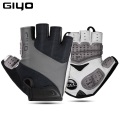 Giyo 2020 Breathable Lycra Fabric Unisex Cycling Gloves Road Bike Riding MTB DH Racing Outdoor Mittens Bicycle Half Finger Glove