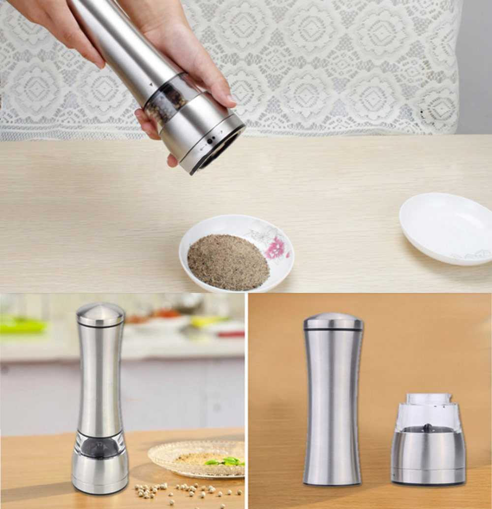 Original Stainless Steel Manual Pepper Salt Spice Mill Grinder Kitchen Accessories For Use In Restaurant Hotel And Home Kitchen