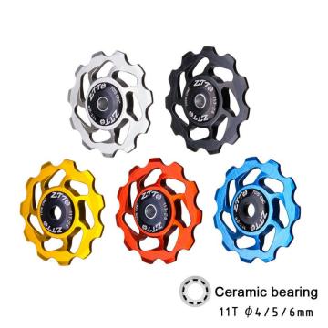 ZTTO Bicycle Derailleur Bicycle Rear Derailleur Jockey Wheel Ceramic Bearing Pulley Road Bike Guide Roller Idler