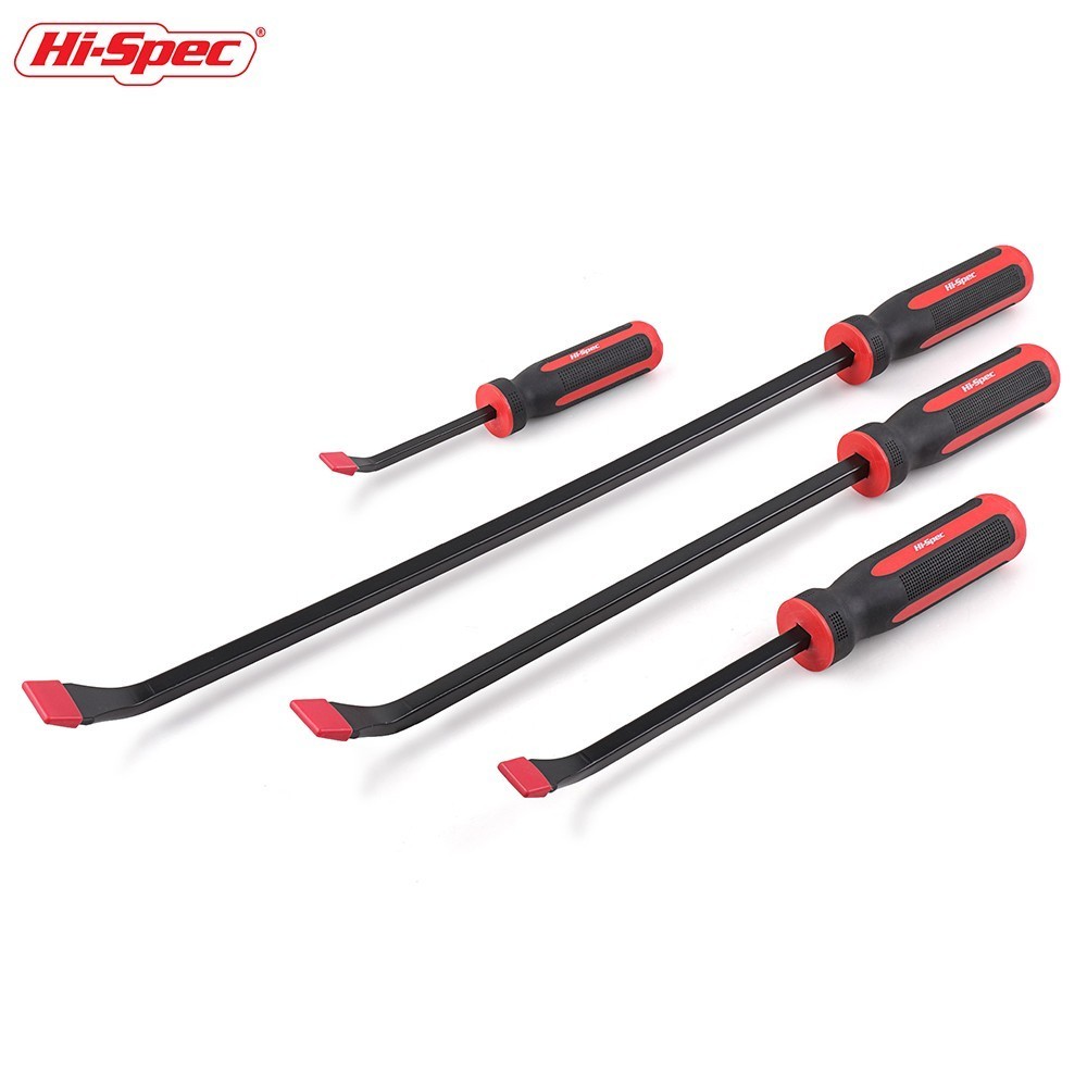 Hi-Spec 1pc 8 12 18 24 inch Pry Bar Heavy Duty Crowbar Strike Cap Nail Puller Chisel Car Repair Tool Remover Removal Hand Tools