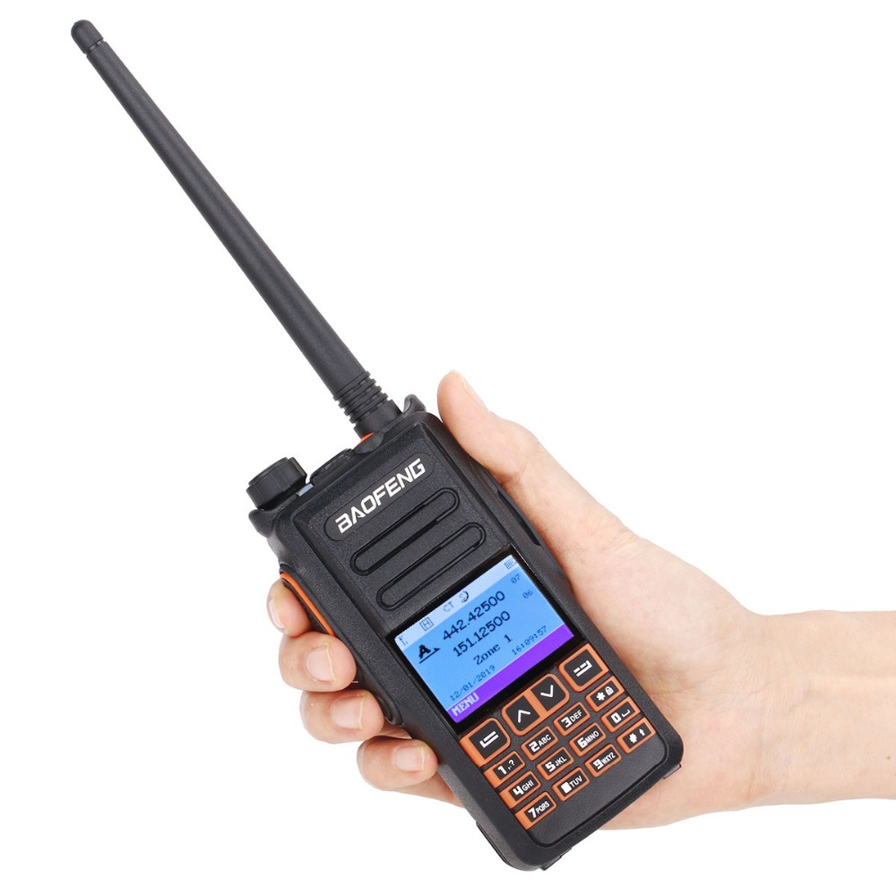 2PCS BaoFeng DM-X DMR digital walkie talkie GPS voice record VHF UHF dual band 136-174 & 400 - 470MHz Up of DM-1702 DM1702 Radio