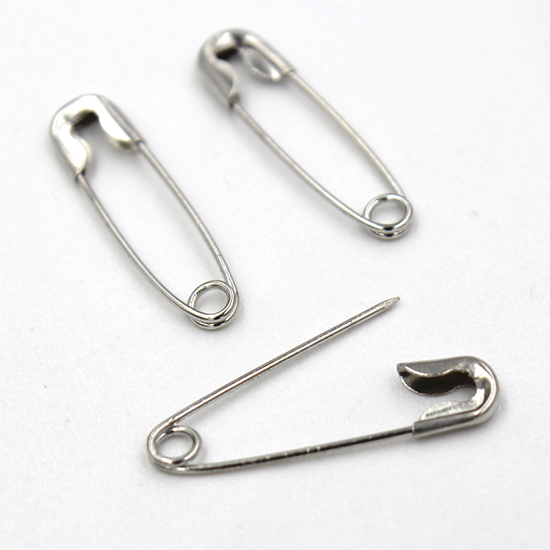 200 Pieces Safety Pins Findings Silver Golden Black Anti Copper 19mmx5mm Safety Pin DIY Jewelry Findings