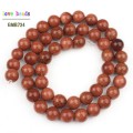 2/3/4/6/8/10/12mm Fashion Natural Golden Sand Stone Beads Loose Sandstone Jewelry Beads fit for DIY Jewelry Making