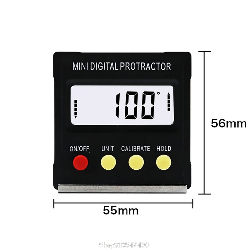 Mini Electronic Digital Display Magnetic Digital Inclinometer Protractor Slope Level Measuring Instrument O05 20 Dropship