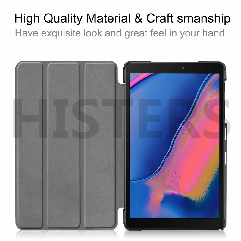 For Samsung Galaxy Tab A8 A 8.0 2019 S-Pen SM-T290 SM-T295 SM-P200 SM-P205 8.0" inch Tablet Cover Case_Slim&3-Folded&Magnetic