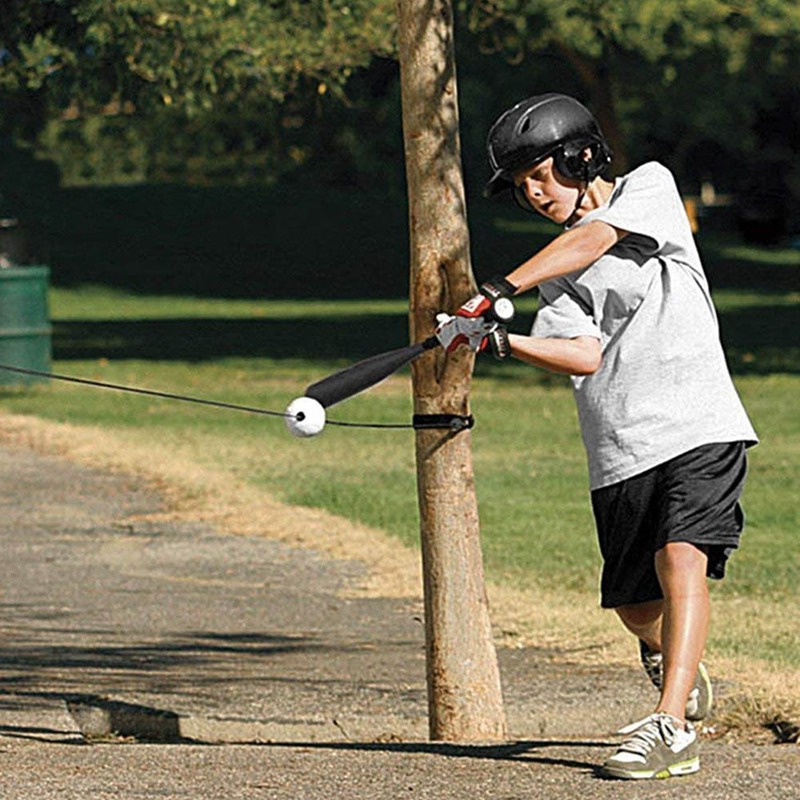 Baseball Batting Trainer Portable PU Swing Training Device Practice Tool