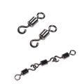 50pcs High Quality Alloy Copper Opening 8 Shape Swivel Single Hook Swivel Pin Solid Connector Rings Fishing Tackle Accessory