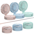 Mini Fan air conditioner portable fan usb rechargeable Air Cooler Hands-free Neck LEDLighting Function Desktop Fan Student Fan