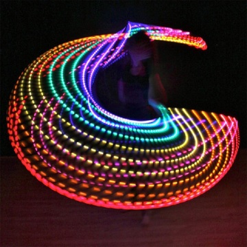 Multi-Color Home Indoor Family LED Fitness Hoop Lightweight Removable Sport Children And Adults Creative Performance Fitness