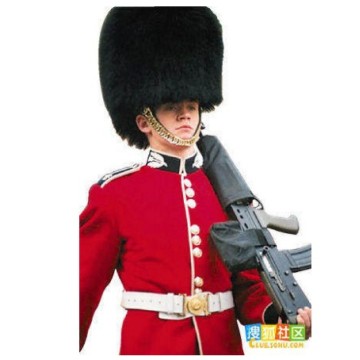 Men's army uniform soldier's clothing military uniform royal guard of united kingdom guard clothing