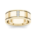 14K Yellow Gold FL Diamond Ring for Men Women Classic Anillos De Bizuteria 14K Gold Wedding Fine Jewelry Ring for Male Gemstone