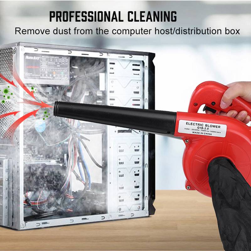 220V/110V Electric Air Blower Blowing and Sucking Dual-use Exhaust Fan Dust Blowing Dust Collector Computer Cleaner