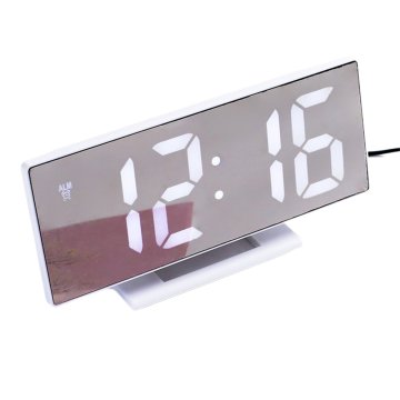 Led Multifunctional Large Screen Electronic Clock Mute Mirror Alarm Clock Ultra Silent Digital Clock