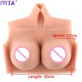 IVITA 3300g Realistic Fashion Silicone Breast Forms Artifical Silicone Fake Boobs For Crossdresser Transgender Enhancer Shemale