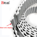 Bycdj Trapezoid PU T10 Open synchronous belt width 15/20/25/30/40/50mm Polyurethane steel T10-15 T10-20 T10-25 open Timing Belt