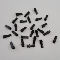 100PCS Black 2.0cm 3/4" mini Rectangle plain Metal Alligator Clips with small teeth for DIY hair jewelry,pet hairclip pins