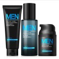 3PCS/SET Men Face Moisturizer/Toner/Cleanser Facial Scrubs Acne Shrink Prone Skin Oil Control Skin Care Cream for Male