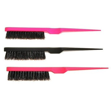 1 Pc PP Handle Natural Boar Bristle Hair Brush Fluffy Comb Hairdressing Barber