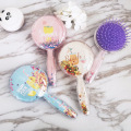 Lovely Shimmering Quicksand Powder Gasbag Comb Paillette Comb Hairdressing Massage Combs Cartoon Fruits Hair Brush