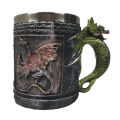 3D Dragon Mug Skull Tankard Royal Gothic Drinking Vessel Fantastic 3D Dragon Spine Mugs