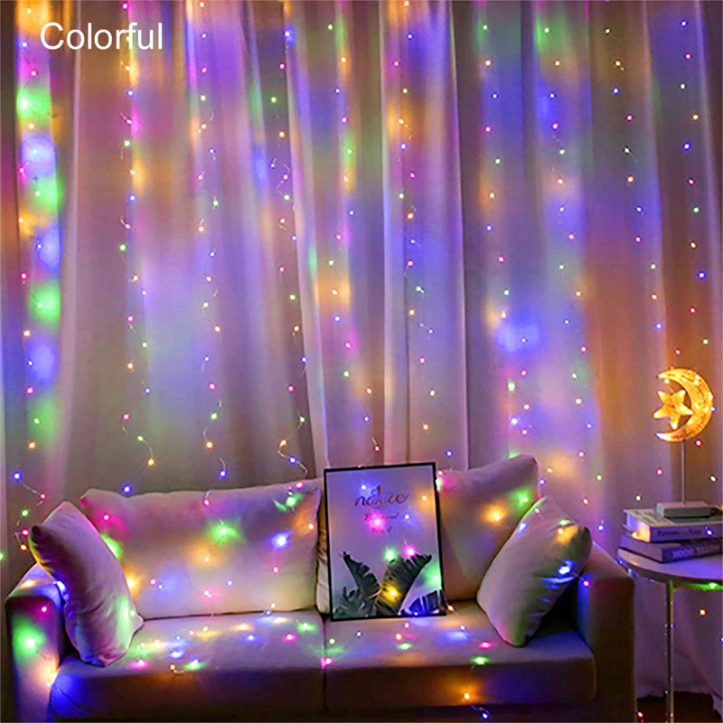 1/2/3m LED Fairy Lights Garland Curtain Lamp Remote Control USB String Lights New Year Led Strip Bedroom Decor Holiday Lighting