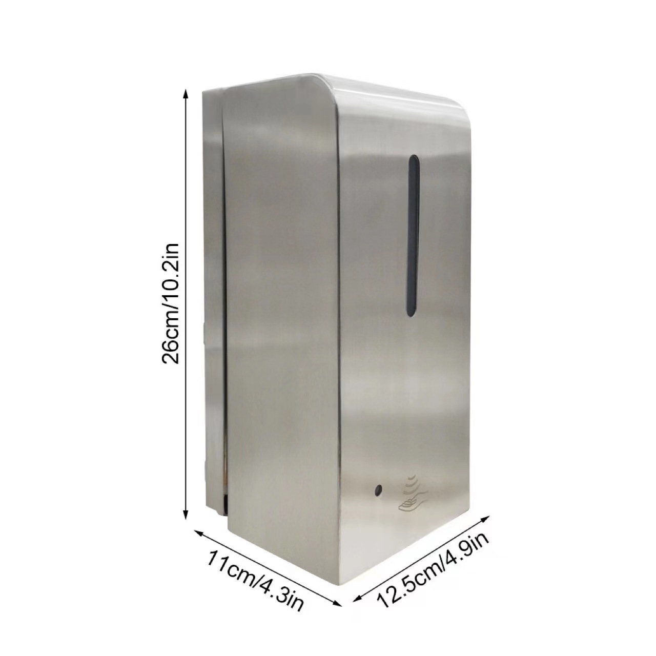 Stainless steel automatic soap dispenser
