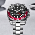 PAGANI DESIGN Automatic Mechanical Watch Luxury Sapphire Glass Ceramic Bezel 40mm GMT Watch Luminous 100MWaterproof Wristwatch